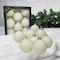 Christmas By Krebs Classic White Velvet Ball Ornaments 3 in. CBK02613 - alternate 2